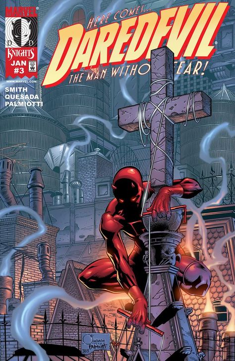 Joe Quesada, Daredevil Art, Daredevil Comic, Comic Book Genres, Marvel Knights, Deadpool Comic, Best Comic Books, Marvel Daredevil, Comic Poster