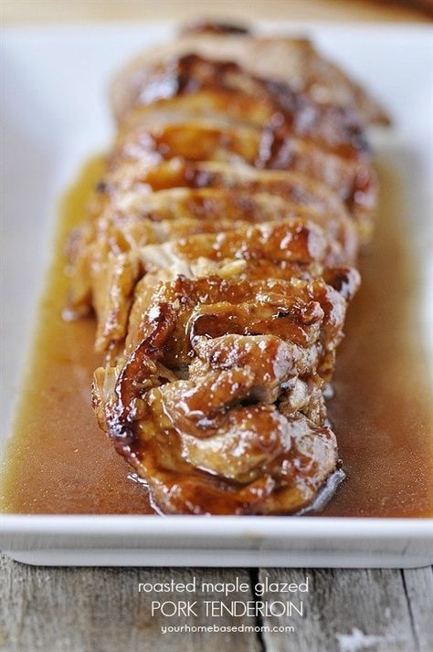 Maple Glazed Pork Tenderloin, Glazed Pork Tenderloin, Glazed Pork, Pork Glaze, Tenderloin Recipes, Weekly Meal Plan, Pork Tenderloin Recipes, Maple Glaze, Pork Dishes