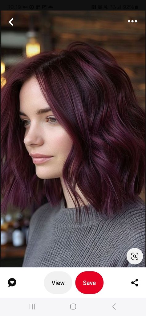 Plum Hair Color Short, Plum Hair Color, Hair Color Plum, Plum Hair, Short Hair Color, Color Shorts, Fall Hair, Hair Inspo, Plum