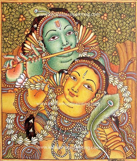 Kerala Painting, Amazing Murals, Kerala Art, Desi Art, Mythology Paintings, Creative Drawings, Mural Art Design, Mural Paintings, Garden Totem