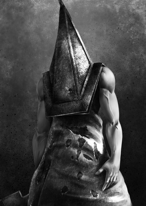 Silent Hill Art, Red Pyramid, Triangle Head, Pyramid Head, Silent Hill 2, Scary Movie Characters, Horror Villains, Trash Polka Tattoo, Zoo Wee Mama