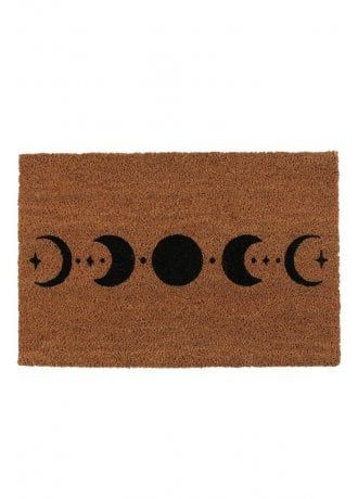 Moon Phase Door Mat | Attitude Clothing Tufting Rugs Ideas, Witchy Door, Moon Phases Design, Gothic Homeware, Outside Bars, Attitude Clothing, Coir Doormat, Door Mats, Christmas Projects