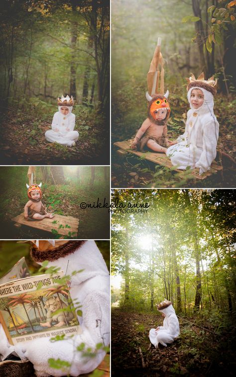 Wild Things | Nikkala Anne Photography brothers boys siblings family photo session photography inspiration idea where the wild things are boat raft sail book costume Where The Wild Things Are Photoshoot, Photography Brothers, Book Costumes, Book Character Costumes, Baby Kostüm, Wild One Birthday Party, Jack Jack