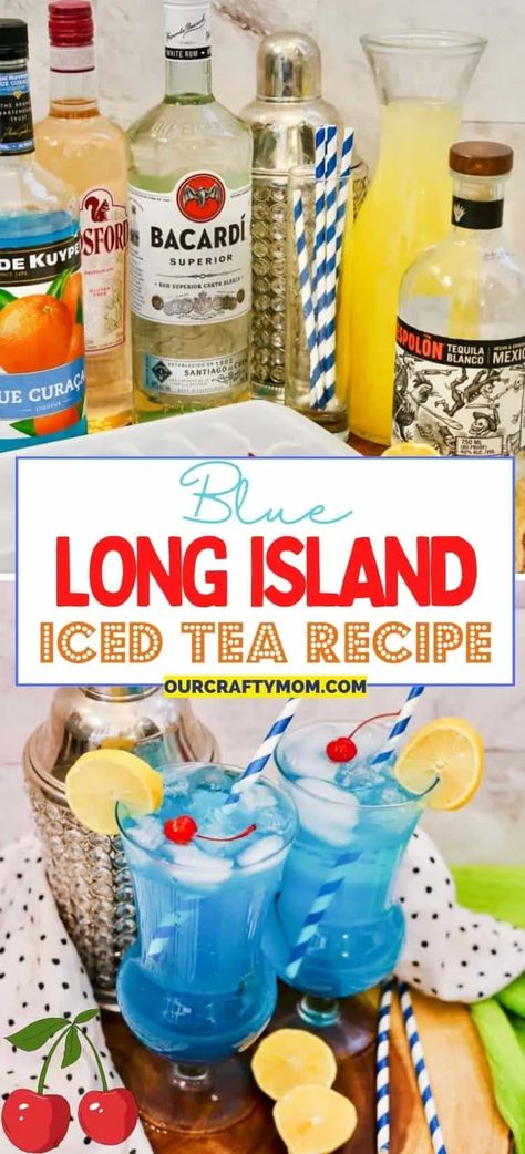 Long Beach Iced Tea, Blue Long Island Iced Tea, Blue Hawaiian Long Island Iced Tea, Long Island Drink Alcohol, Peach Long Island Iced Tea Recipe, Top Shelf Long Island Iced Tea Recipe, Long Island Iced Tea Recipe Pitcher, Blue Long Island Iced Tea Recipe, Long Island Iced Tea Recipe Easy