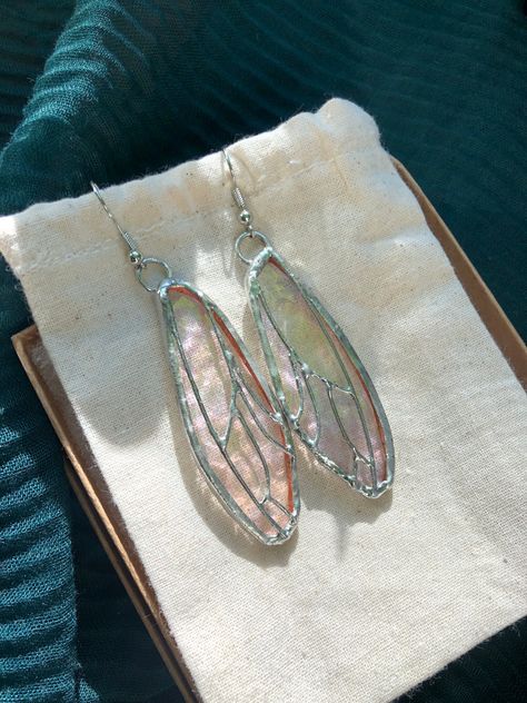 Stained Glass Earrings, Stained Glass Decor, Stained Glass Jewelry, Soldering Jewelry, Tiffany Glass, Stained Glass Diy, Stained Glass Crafts, Stained Glass Designs, The Wing