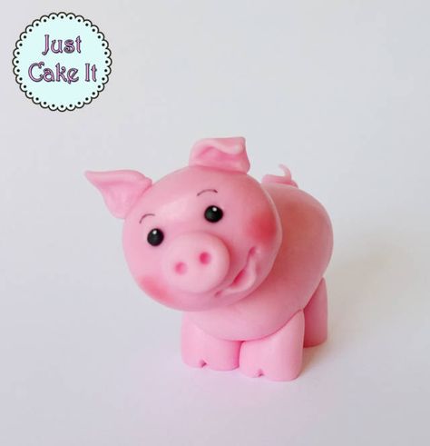 I have just posted new tutorial! I made this cute little piggy cake topper:) hope you will like it, and if yes, please subscribe to my youtube channel for more videos like that:) Piggy Cake, Farm Animal Cakes, Fondant Techniques, Pig Crafts, Farm Cake, Pig Cake, 3rd Birthday Cakes, Cake Topper Tutorial, Fondant Animals