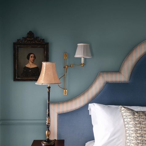 Bone China Blue Little Greene, Wythe Blue Bedroom, Celestial Blue Little Greene, Colourful Homes, Wythe Blue, Blue Interiors, Loft Bedroom, Wedgwood Blue, Little Greene Paint