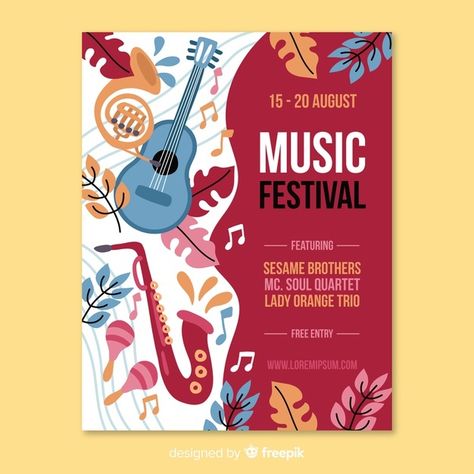 Christmas Ad Design, Offer Flyer Design, Poster Business, Event Poster Template, Poster Graphic Design, Music Flyer, Music Festival Poster, Festival Flyer, Desain Editorial