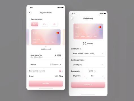 Credit Card Checkout Ui Design, Checkout Ui, Card Ui Design, Card Ui, Daily Ui, Graphic Design Layouts, Ui Ux Design, Design Layout, Ux Design