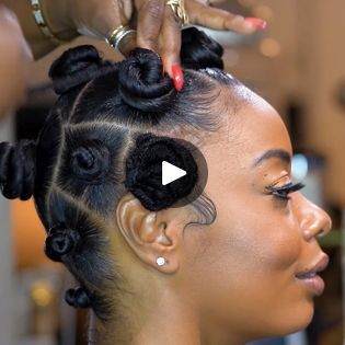 3.3M views · 64K reactions | Bantu Knots from the HEART 💜 | Bantu Knots from the HEART 💜 | By MetDaan Makeup | Facebook Bantu Knots On Short Hair, Bantu Knots With Curls, Metdaan Makeup, Bantu Knots, Hair Videos, Short Hair Styles, Makeup, Hair, Quick Saves