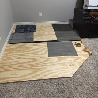 Wooden Chair Mat : 6 Steps (with Pictures) - Instructables Diy Wooden Floor, Plastic Floor Mat, Desk Chair Mat, Rolling Office Chair, Pvc Floor, Rolling Chair, Room Mat, Office Chair Mat, Plywood Chair