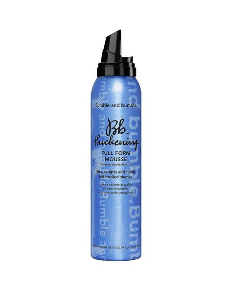 "Everyone thinks mousse is so '80s, but it actually works," says Atkin. And "It's a really good thickener," adds Philippon. "Dispense it in the hands, put it on the wet or dry roots, and do a light blow-dry using your fingers." One we love: Bumble and Bumble Thickening Full Form Mousse ($29, sephora.com). Hair Thickening Oil, Bumble And Bumble Thickening, Dunner Wordend Haar, Hair Mistakes, Hair Mousse, Grow Hair Faster, Hair Product, Hair Thickening, Bumble And Bumble