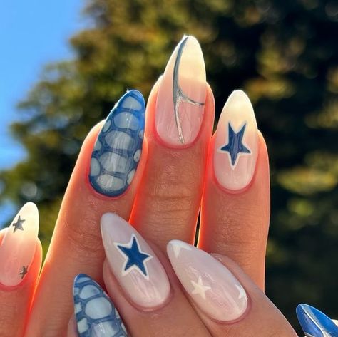 utah nail tech | aspyn child on Instagram: "im ready to pop these firecrackers, don’t pop em on me WHERE DA POLICE AT???" Nail Inspo Trendy 2024 Summer Simple, Utah Girl Nails, Cool Nail Inspo 2024, Cool Girl Nails, Utah Nails, Summer Nails Nail Art, Bow Nail Designs, Sea Nails, Idea Nail