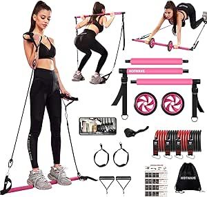 Squats At Home, Pilates Bar, Core Strength Training, Portable Gym, Squat Machine, Portable Home, Pilates Training, Ab Roller, Bar Kit