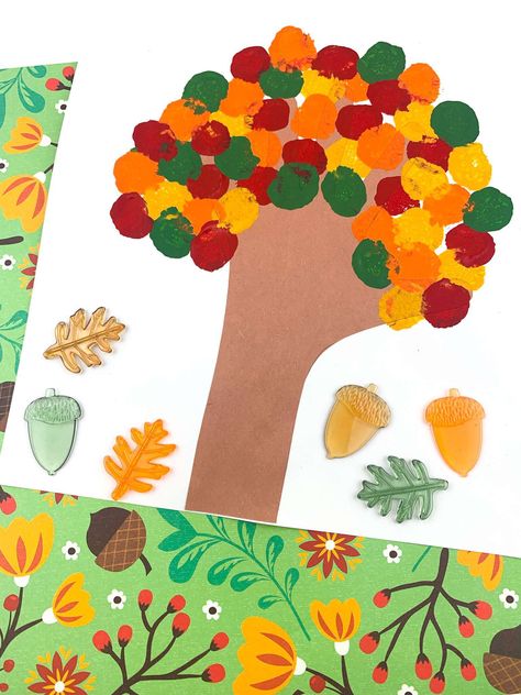 Tree Easy Painting, Fall Art For Toddlers, Fall Activities For Toddlers, Fall Crafts For Toddlers, September Crafts, Preschool Crafts Fall, Fall Preschool Activities, Fun Fall Crafts, Fall Arts And Crafts