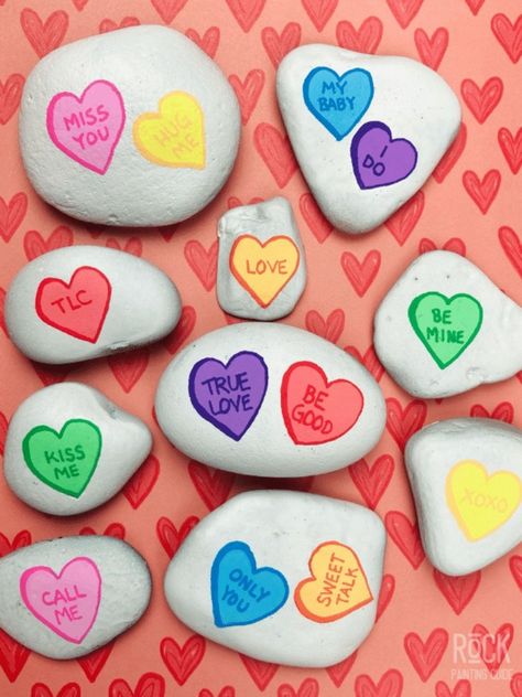 Valentine Craft Decorations, Conversation Hearts Candy, Crafts For Toddlers, Valentine's Day Crafts, Easy Valentine Crafts, Mandala Painted Rocks, Toilet Paper Crafts, Valentine's Day Crafts For Kids, Craft Ideas For Kids