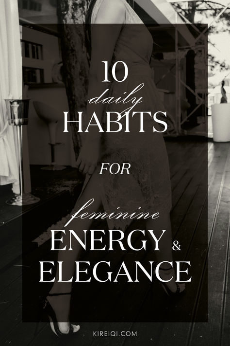 Discover the transformative power of daily habits. "10 Daily Habits to Awaken Your Divine Feminine Energy & Cultivate Elegance." Unveil the secrets to enhancing your feminine energy and embracing a life of grace and sophistication. These simple yet impactful practices will help you connect with your inner beauty, radiate elegance, and live each day with intention. Start your journey toward a more elegant and empowered you. #feminineenergy #elegance #dailyhabits #selfcare #divinefeminine How To Feminine Energy, How To Be More Feminine, 10 Daily Habits, Graceful Woman, Feminine Qualities, Feminine Energy Aesthetic, Divine Feminine Energy, Soft Life, Small Acts Of Kindness