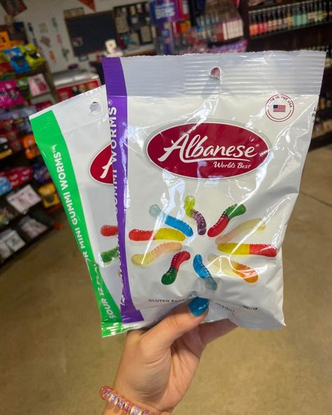 Happy National Gummi Worm Day! How would we ever survive without this candy snack staple?! One of our favorites are Albanese- we have them in Original and in Sour! Shop in-store or online today at www.sweetvintagetees.com #NationalGummiWormDay #GummiWorms Gummy Worms, Sweet Memories, Vintage Tees, In Store, Candy, Snacks, The Originals, Christmas, Quick Saves