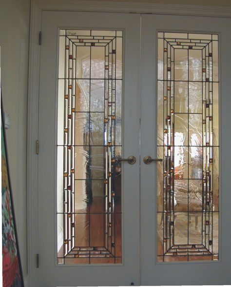 Stained Glass Barn Door, Stained Glass Internal Door, Stain Glass Barn Door, Stained Glass Bathroom, Stained Glass Wooden Doors, Victorian Stained Glass Panels Door, Glass Bathroom Door, Internal Glass Doors, Closet Door Makeover