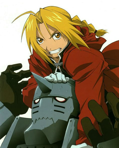 Fma Art, Ed And Al, Full Metal Alchemist Art, Elric Brothers, Hiromu Arakawa, Fullmetal Alchemist Edward, Anime Siblings, Tom Holland Imagines, Alphonse Elric