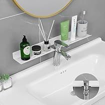 Over Sink Shelf Bathroom, Small Sink Storage, Sink Caddy Ideas, Bathroom Sink Shelf, Over Sink Shelf, Over The Sink Shelf, Shelf For Kitchen, Bathroom Washbasin, Above Sink