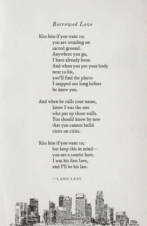 Lang Leav, Unrequited Love, Love Kiss, Poetry Words, Positive Mind, Kissing Him, Say More, Positive Life, Live Laugh Love