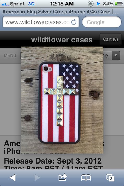 iPhone 4 case American studs !:) Tumblr Phone Case, Sydney Carlson, Summer Phone Cases, Summer Playlist, Wildflower Cases, Semper Fi, Summer Closet, Iphone 5 Cases, Iphone Style