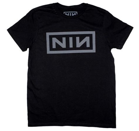 Nine Inch Nails Grey NIN Logo T-Shirt Nin Logo, Nine Inch Nails Shirt, Nails Grey, Nine Inch Nails, Nine Inch, Logo T, Classic Rock, Rock Band, Logo T Shirt