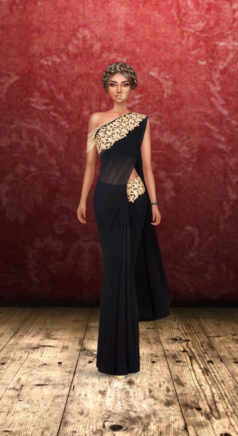 Saree Wearing Styles, Draped Saree, Evening Gowns With Sleeves, Draping Fashion, Fashion Sketches Dresses, Saree Designs Party Wear, Indian Dresses Traditional, Indian Gowns Dresses, Indian Gowns