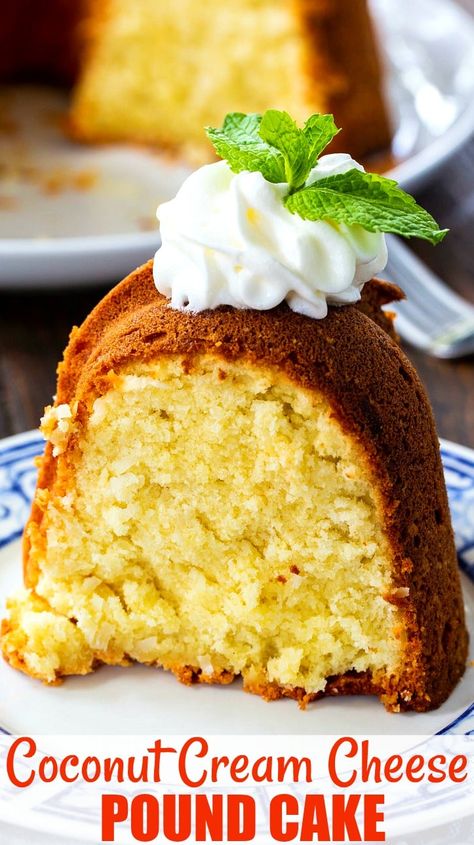 Coconut Cream Cheese Pound Cake Cream Cheese Bundt Cake, Coconut Cream Cheese, Coconut Pound Cakes, Spicy Southern Kitchen, Cheese Pound Cake, Moist Vanilla Cake, Cream Cheese Pound Cake, Southern Kitchen, Pound Cakes