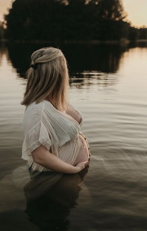 Maternity Photography Poses Water, Lake Side Maternity Photos, Maternity Photo Shoot Water, Lake Pregnancy Photos, Maternity Photography River, Maternity Photography In Water, Maternity Lake Photography, Maternity Water Photography, Maternity Photos In Water