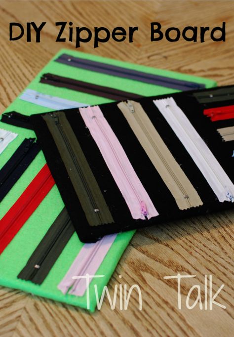 Creative DIY Projects With Zippers - DIY Zipper Board - Easy Crafts and Fashion Ideas With A Zipper - Jewelry, Home Decor, School Supplies and DIY Gift Ideas - Quick DIYs for Fun Weekend Projects http://diyjoy.com/diy-projects-zippers Zipper Board, Decor School, Zipper Jewelry, Preschool Fine Motor, Motor Skills Activities, Fine Motor Skills Activities, Skills Activities, Weekend Projects, Toddler Fun