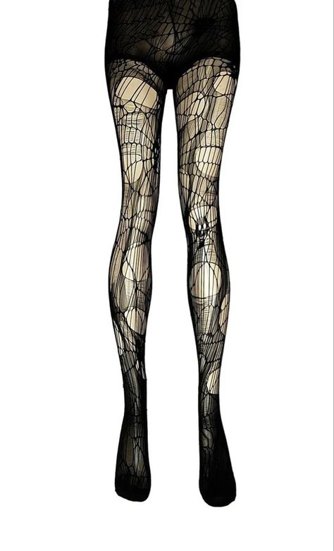 Scene Tights, Black Ripped Tights, Emo Tights, Scene Mlp, Grunge Tights, Spider Clothes, Torn Tights, Scene Kid Fashion, Goth Tights