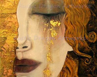 klimt woman | gustav klimt golden tears 1900 reproduction digital print woman crying ... Gustav Klimt Art, Klimt Art, Galleria D'arte, Edgar Degas, Art And Illustration, Gustav Klimt, Drawing Tips, Claude Monet, Figure Drawing