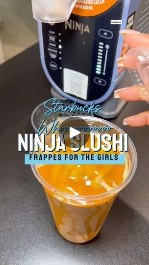 Ninja Slushie Recipes, Caramel Frappe Recipe, Ninja Smoothies, Slushie Machine, Ninja Coffee Bar, Frappe Recipe, Slushie Recipe, Mocha Frappe, Ninja Coffee