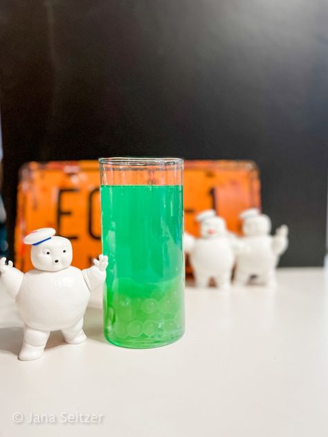 Ecto Cooler Cocktail, Ecto Cooler Recipe, Ghostbusters Cocktail, Ghost Busters Birthday Party, Ecto Cooler, Sprinkle Cookies Recipe, Ghostbusters Halloween, Ghostbusters Party, Halloween Movie Night