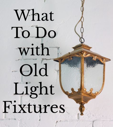 Repurposed Light Fixtures, Old Light Fixtures, Beautiful Chandeliers, Old Chandelier, Hallway Light Fixtures, Habitat For Humanity Restore, Brass Light Fixture, Antique Light Fixtures, Exterior Light Fixtures