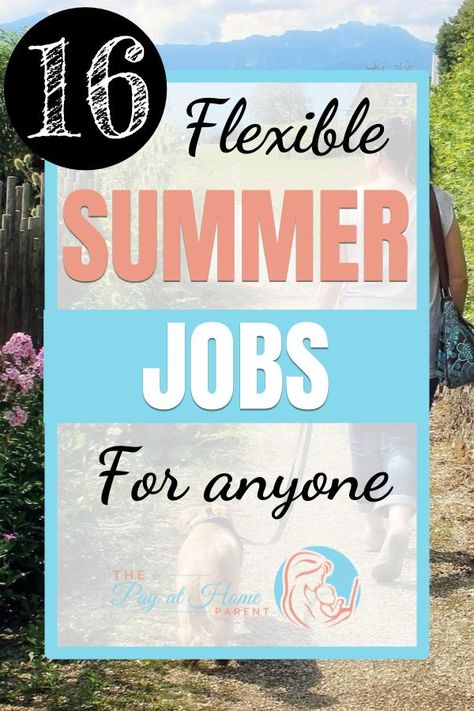 Teen Summer Jobs, Summer Job Ideas, Summer Jobs For Teachers, Teenager Jobs, Summer Jobs For Teens, Best Part Time Jobs, Earning Tips, Jobs For Moms, Seasonal Jobs