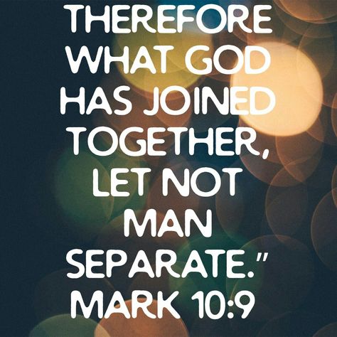 Honor “What God Has Yoked Together”  “What God has yoked together, let no man put apart.”​—MARK 10:9. What God Brings Together Let No Man, What God Put Together Let No Man, What God Has Joined Together Let No Man, God Will Open Doors No Man Can Shut, The Path Of The Righteous Man, Mark 10 9, Together Lets, Daily Scripture, Christian Motivation