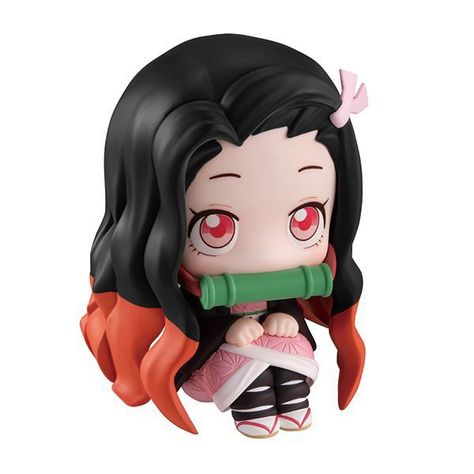 Sitting Doll, Kawaii Toys, Nezuko Kamado, Sitting Poses, Mini Figurine, Demon Slayer Kimetsu No Yaiba, Action Figures Collection, Kimetsu No Yaiba, One Punch Man