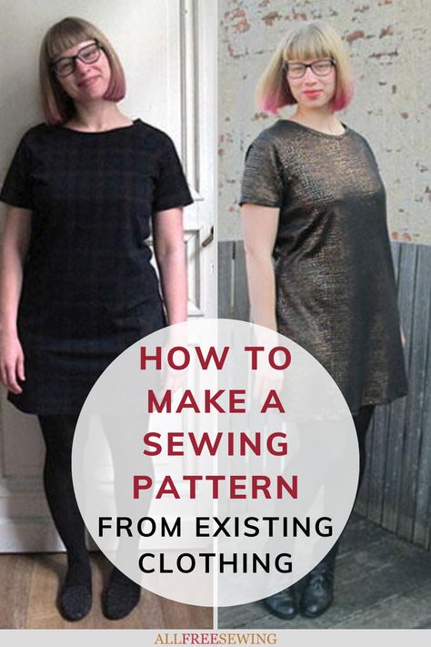 Make Pattern From Existing Clothes, Pattern From Existing Clothes, Upcycled Clothing Tutorial, Homemade Clothing, Clothing Makeovers, Homemade Clothes, Craft Clothes, Recycle Old Clothes, Pattern Dresses