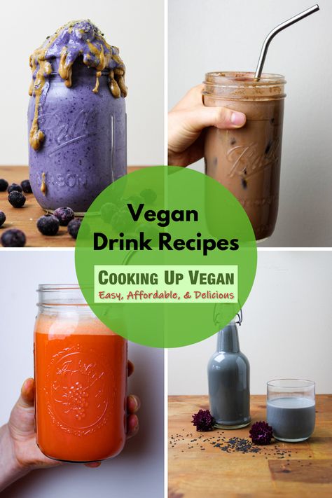 vegan blueberry smoothie, coffee free mocha, fresh pressed juice, and black sesame seed milk Vegan Drinks Recipes, Drinks Healthy, Recipes Smoothies, Plant Milk, Vegan Drinks, Milk Coffee, Healthy Drinks Recipes, Healthy Ingredients, Flavored Drinks