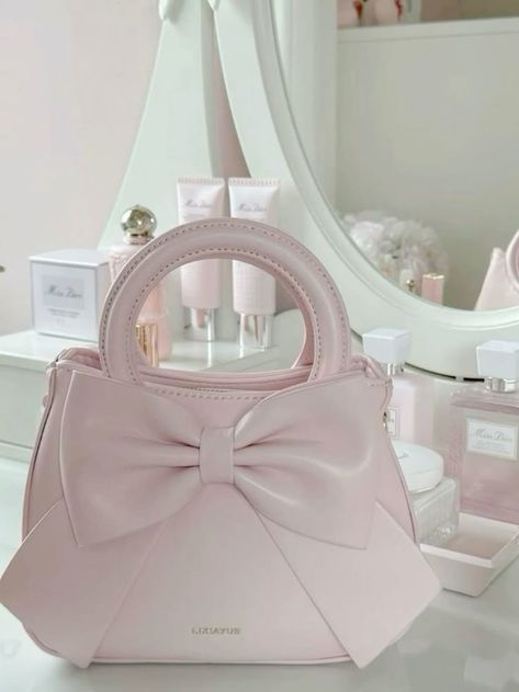 My Style Bags, Pink Lifestyle, Luxury Bags Collection, Pink Life, Girly Bags, Pink Bows, Pink Girly Things, Fancy Bags, Bags Aesthetic