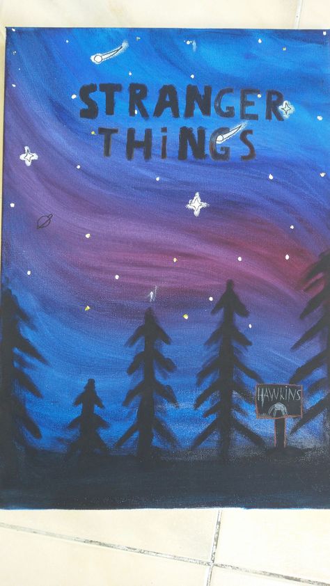 Stranger Things Painting Easy, Easy Doodles Drawings Simple, Stranger Things Painting, Stranger Things Lights, Drawing Ideas Easy Doodles, Horse Canvas Painting, Horse Canvas, Drawing Ideas Easy, Easy Doodles