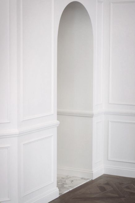 details, details: Belgian Pearls, Panel Moulding, Wall Trim, Wall Molding, Diy Interior, Interior Trim, Wainscoting, White Interior, Moldings And Trim