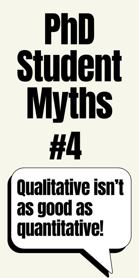 PhD student myths #4 - qualitative isn't as good as quantitative! Qualitative Research, Research Writing, Research Question, Phd Student, Student Life, Free Resources, The Truth, Things To Come, Good Things