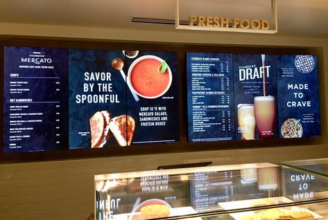 Cafe Menu Boards, Protein Box, Menu Board Design, Digital Menu Boards, Starbucks Menu, Digital Menu, Menu Boards, Coffee Menu, Menu Board