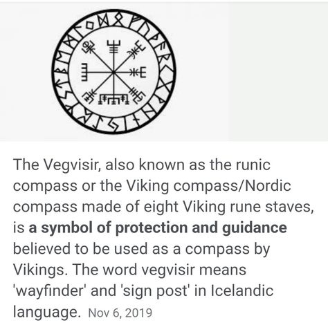 Icelandic Language, Nordic Compass, Runic Compass, Viking Tattoo Symbol, Norse Pagan, Norse Vikings, Viking Runes, Witchy Stuff, Viking Tattoos