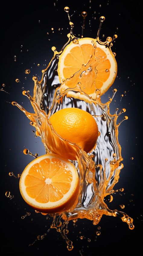 Cute Wallpapers For Android, Fruit Splash, Photo Social Media, Fruit Wallpaper, Iphone Wallpaper Hd Nature, Fruit Photography, Floral Wallpaper Phone, Orange Art, Fruit Art