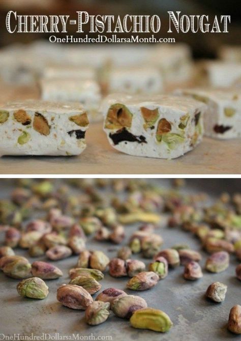 Cherry Nougat Candy, Fruity Gumdrop Nougat Candy, Italian Nougat Candy, Nougat Candy Recipes Easy, Italian Candy Recipes, Roman Nougat Recipe, Nougat Recipe Homemade, Homemade Nougat Recipe, Christmas Nougat Candy